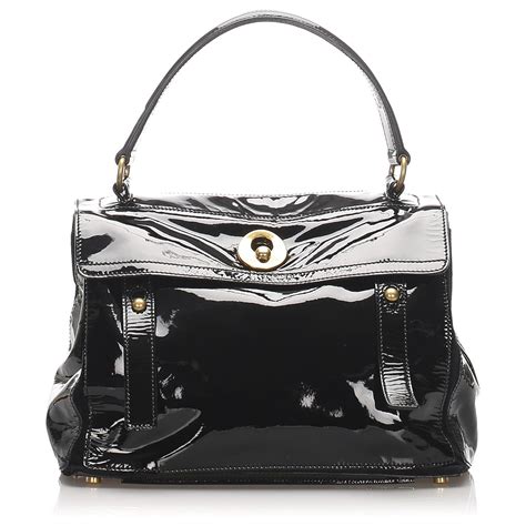 muse ysl black leather bag|ysl muse two bag.